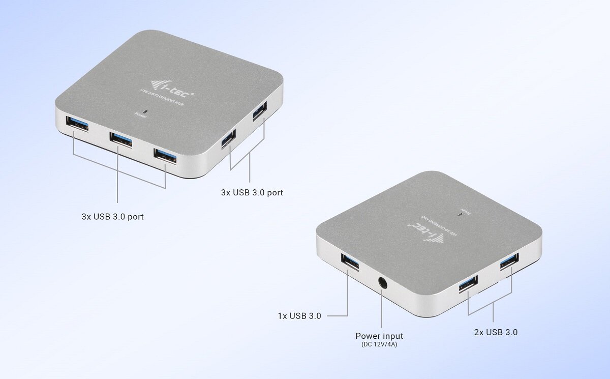 HUB USB i-Tec Charging USB 3.0 złącza urządzenia