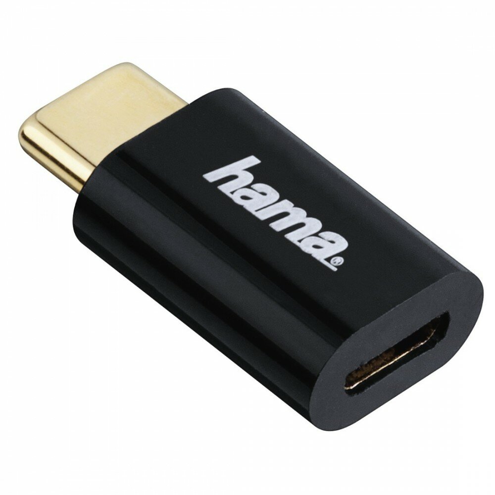 Adapter micro-USB - USB-C Hama 001783990000 widoczny frontem