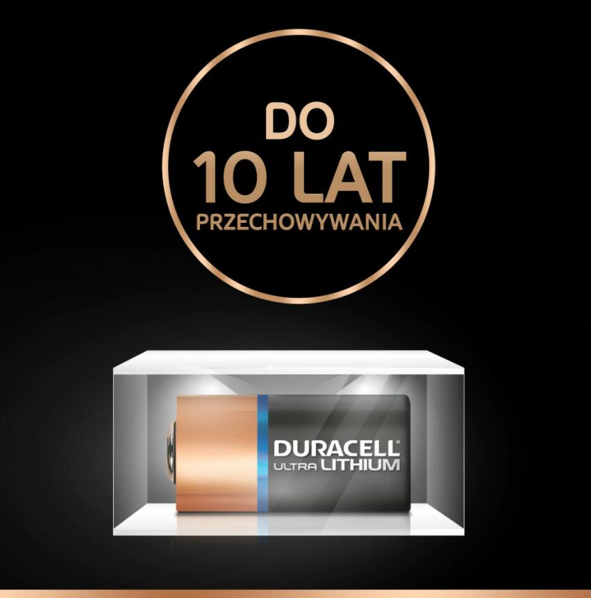 Baterie litowe Duracell Foto 123 Ultra M3 (2szt blistr) do 10 lat przechowywania