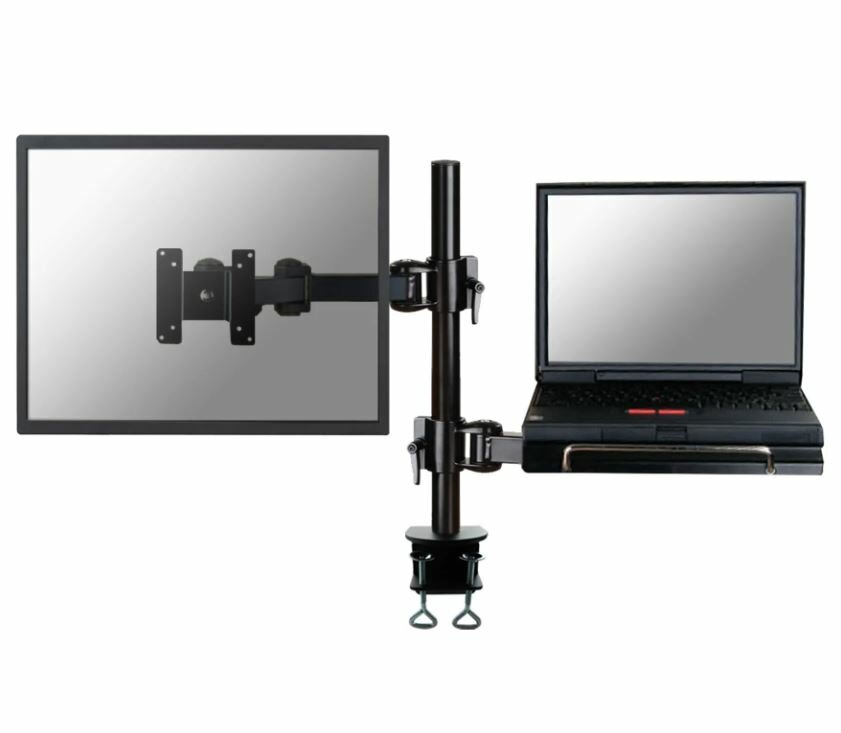 Uchwyt Neomounts by Newstar FPMA-D960NOTEBOOK z zamontowaną atrapą monitora
