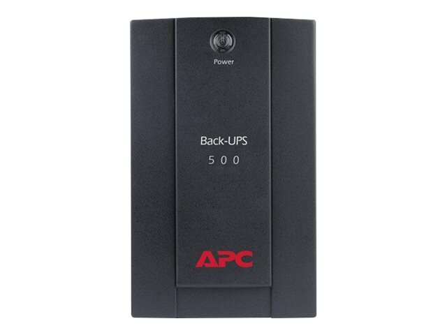Zasilacz awaryjny APC Back-UPS BX500CI 500VA z przodu