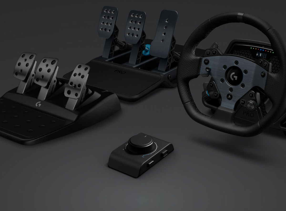 Drążek zmiany biegów Logitech Driving Force Shifter Gear przewodowy zestaw z kierownicą i pedałami