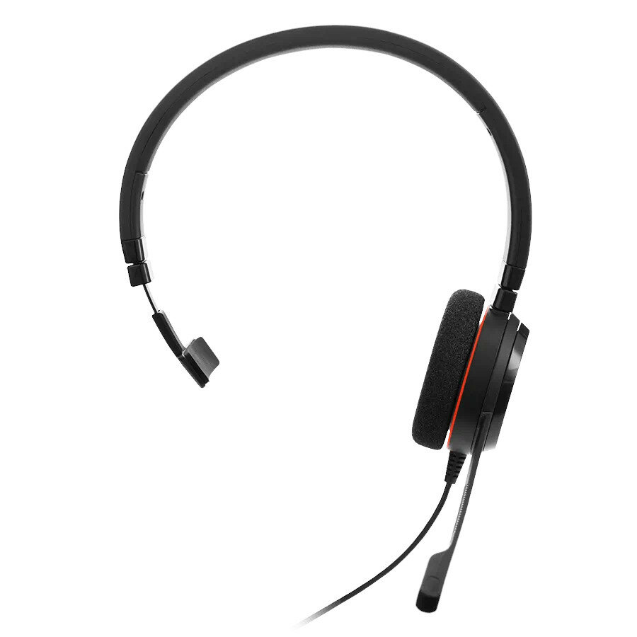 Zestaw słuchawkowy Jabra Evolve 20 UC czarny z jedną słuchawka i mikrofonem