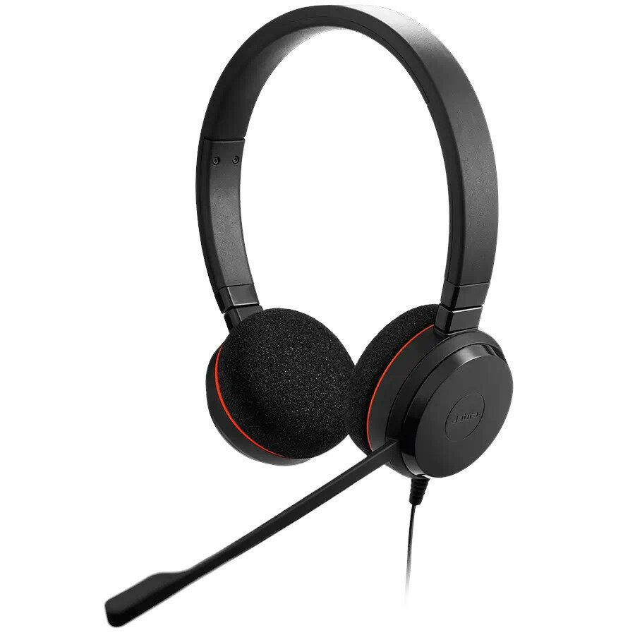 Zestaw słuchawkowy Jabra Evolve 20 UC czarny zdjęcie słuchawek z mikrofonem