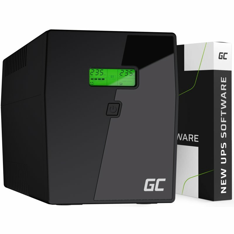 >Zasilacz awaryjny Green Cell UPS09 1400 W widoczny frontem