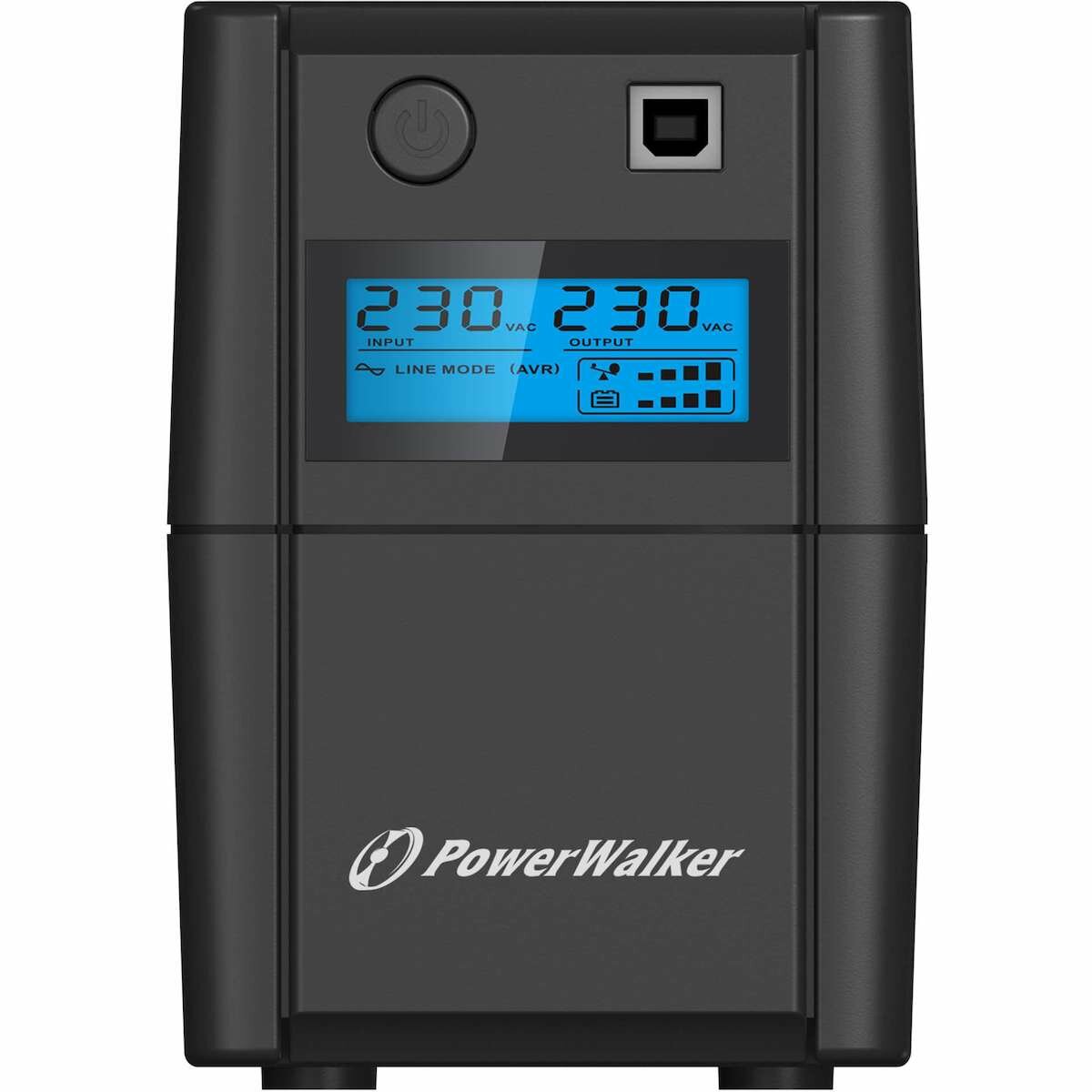 Zasilacz awaryjny UPS Power Walker VI 850 SHL IEC 480 W widoczny frontem
