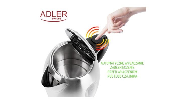 Czajnik elektryczny Adler 1223 prezentacja autimatycznego wyłączania