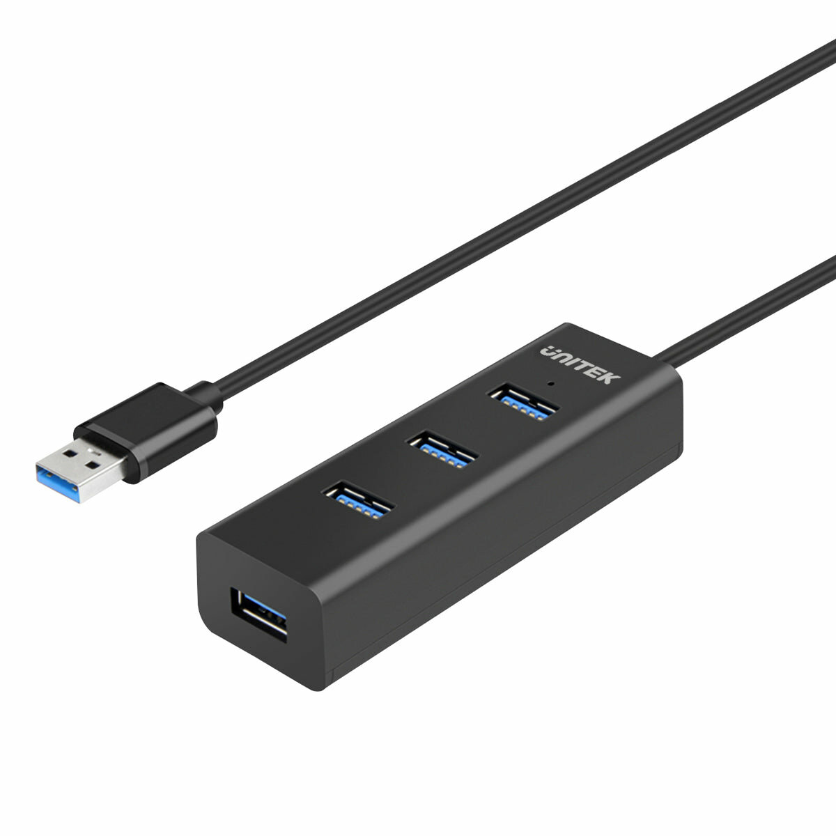 Hub USB 3.0 Unitek Y-3089 4-portowy widoczny bokiem