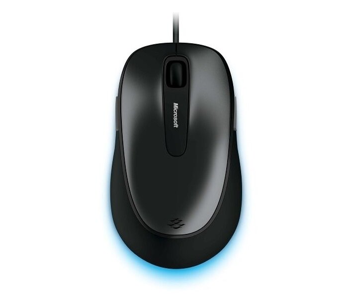 Mysz Microsoft Comfort 4500 czarna widok od frontu