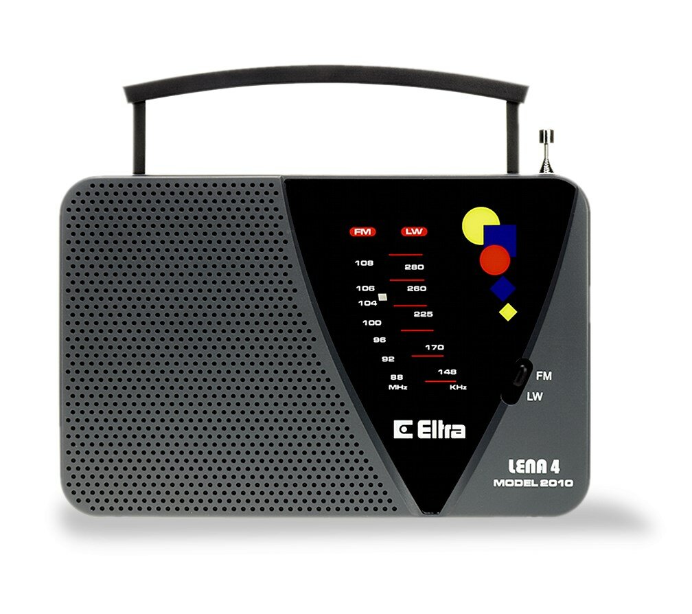 Odbiornik radiowy ELTRA LENA 2010 FM/LW front szary
