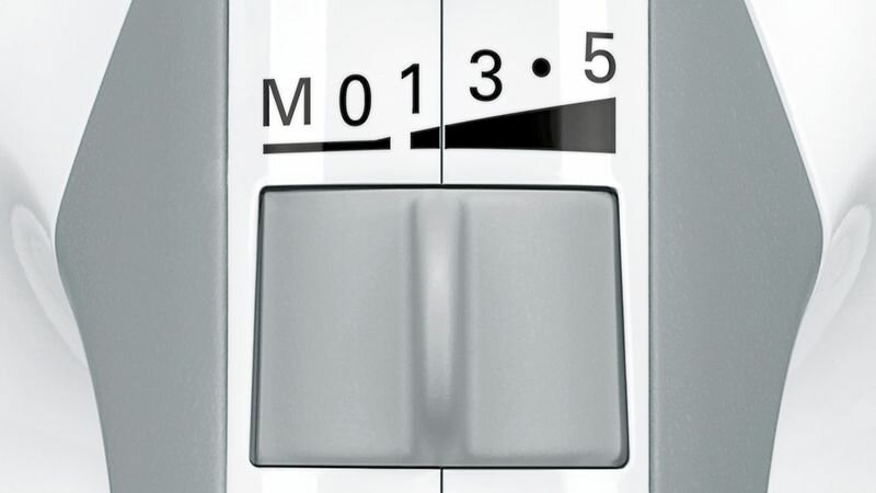Mikser Bosch MFQ36480 450W widok na zakres prędkości miksera