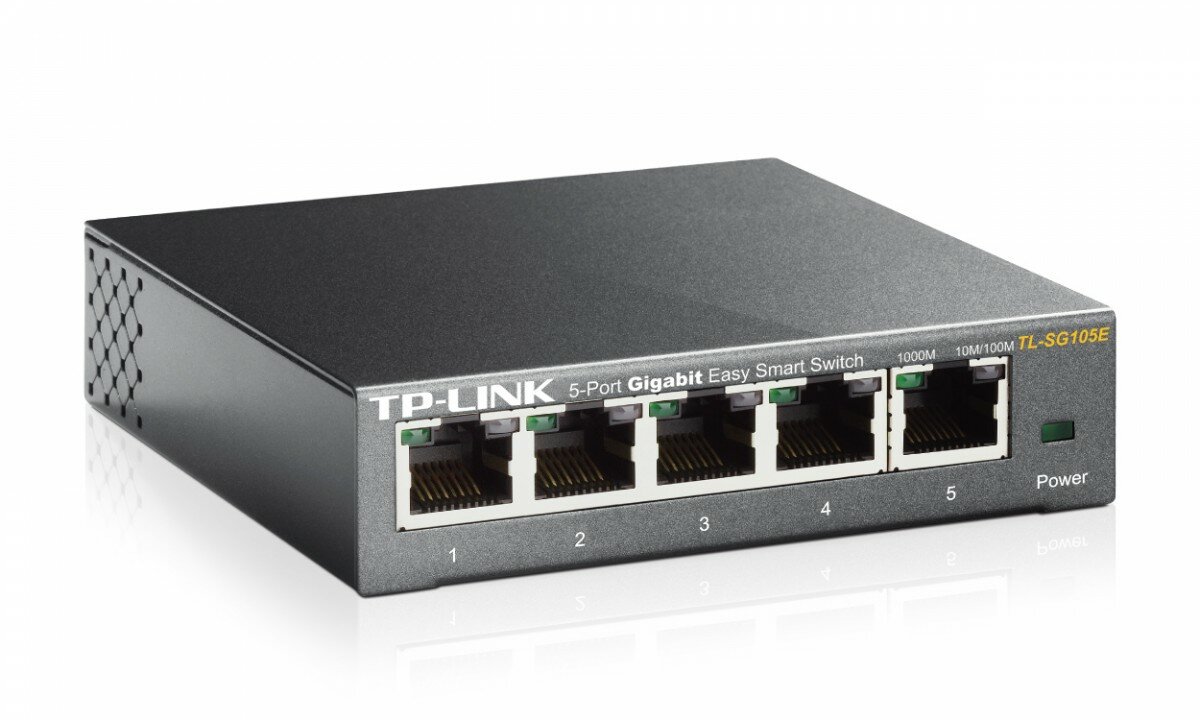 Przełącznik TP-Link TL-SG105E Easy Smart widok prawy skos