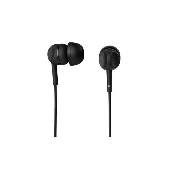 Słuchawki Thomson EAR3005BK w kolorze czarnym widoczne z bliska