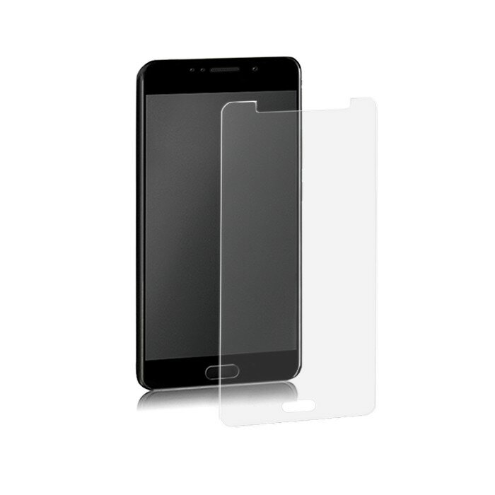 Szkło hartowane Qoltec Premium do Samsung Galaxy A5100 2016 etui na tle telefonu