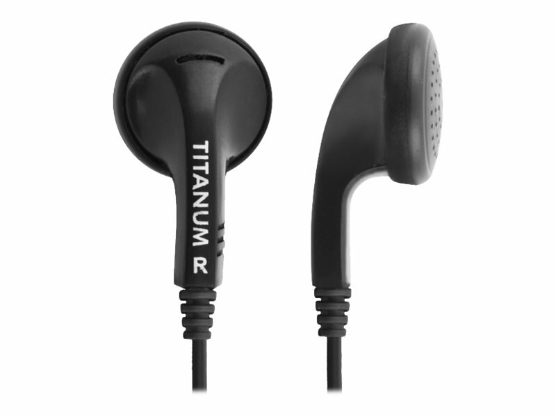Słuchawki przewodowe Titanum TH108K douszne widoczne z góry 