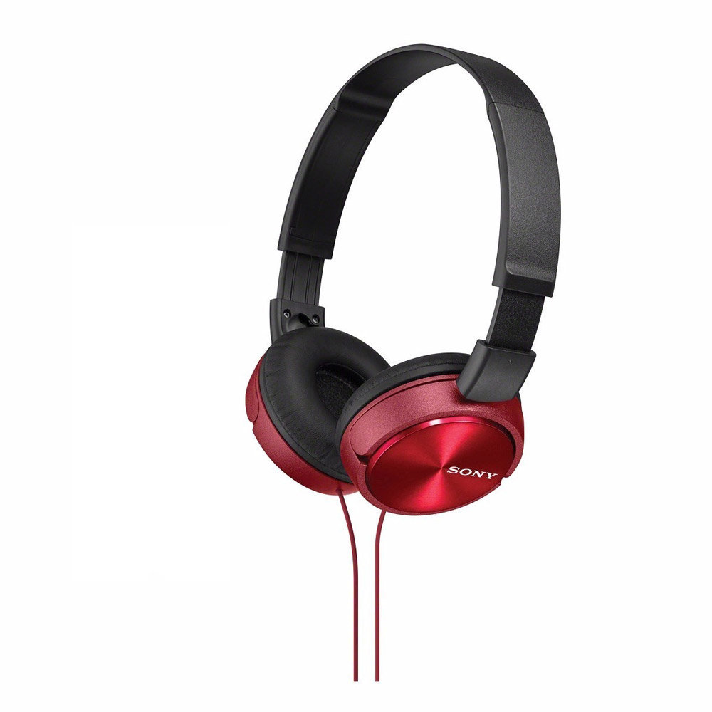 Słuchawki Sony MDR-ZX310 czerwone.