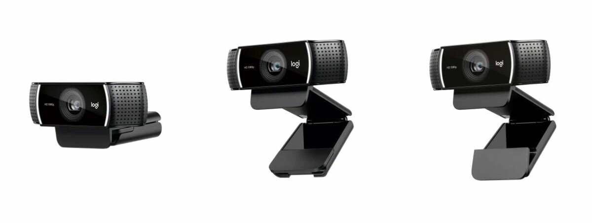 Strumieniowa kamera internetowa Logitech C922 PRO widok z trzech stron