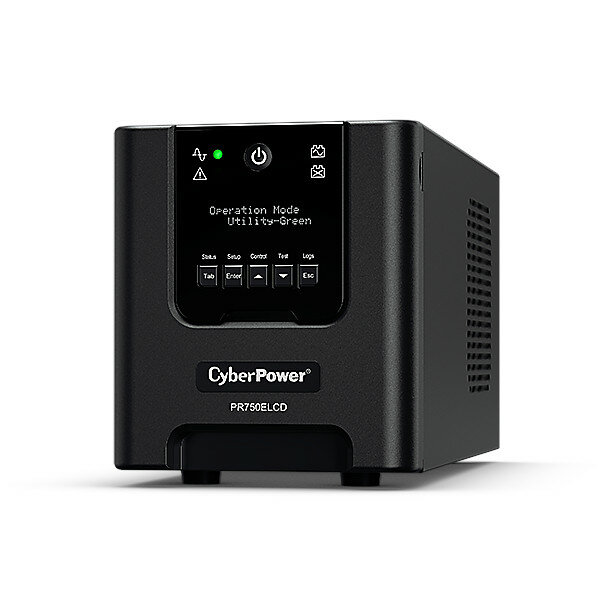 Zasilacz awaryjny UPS CyberPower PR750ELCD 500 W widoczny bokiem