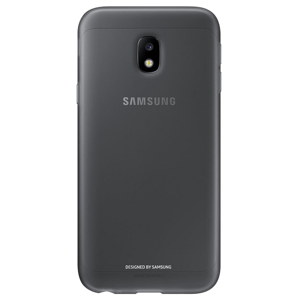 Etui Samsung Jelly Cover do Galaxy J3 (2017) widok na tył telefonu w etui