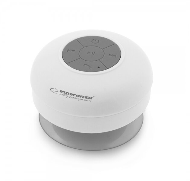 Głośnik Bluetooth Esperanza Sprinkle biały frontem