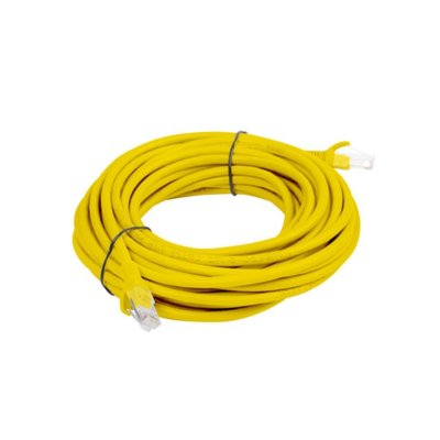 Zdjęcia - Drut i kabel Lanberg Patch cord  UTP kat.5e 10m żółty 