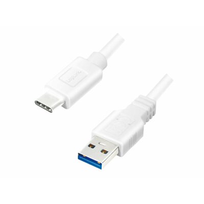 Zdjęcia - Kabel LogiLink   USB 3.2 na USB Typ-C 0,5m biały CU0173 