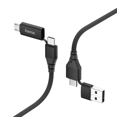 Adapter USB Hama Type-C, MICRO USB, GNIAZDO USB-A 1,5m