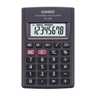 Фото - Калькулятор Casio Kalkulator  HL-4A BOX czarny 