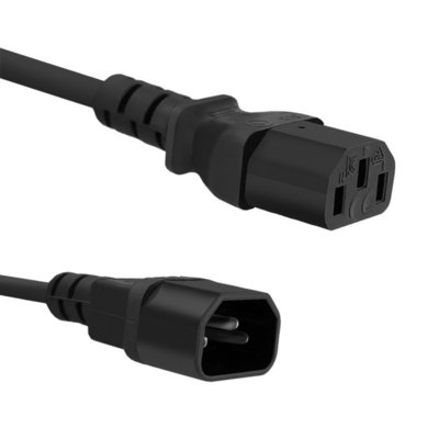 Zdjęcia - Drut i kabel Qoltec Kabel zasilający do UPS | C13/C14 | 3m 