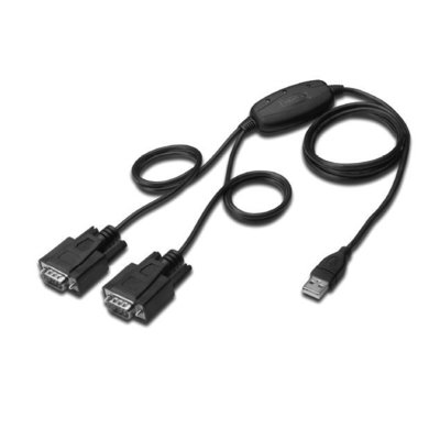 Фото - Кабель Digitus Kabel adapter USB 2.0 do 2xRS232 (COM)  (Chipset: FTDI / FT2232H)