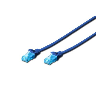 Zdjęcia - Drut i kabel Digitus Patch cord U/UTP kat.5e PVC 5m niebieski 