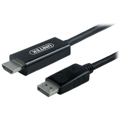 Zdjęcia - Kabel Unitek  DisplayPort to HDMI 1,8m; Y-5118CA 