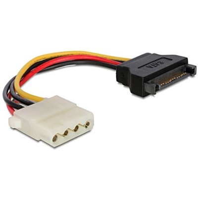 Zdjęcia - Drut i kabel Gembird Kabel SATA zasilający(M)->Molex(M) 15cm 