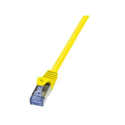 Zdjęcia - Drut i kabel LogiLink Patchcord  CQ3027S Cat.6A S/FTP 0,50m żółty 