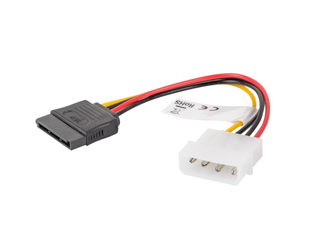 xyz - LANBERG Kabel Molex zasilający - SATA F/M 15cm - abc