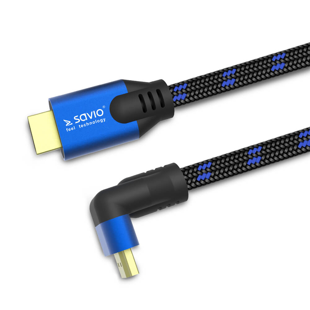 xyz - Kabel HDMI Savio CL-147 czarno-niebieski - abc