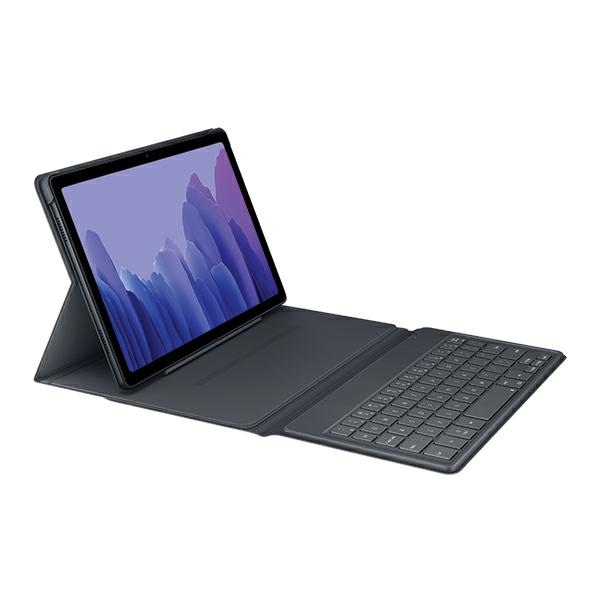 xyz - Etui z klawiaturą Samsung EF-DT500UJEGEU Tab A7 Bookcover Keyboard szare - abc