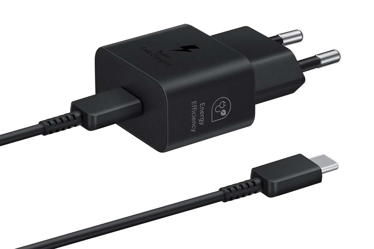 xyz - Ładowarka sieciowa Samsung EP-T2510 25W + kabel USB-C czarny - abc