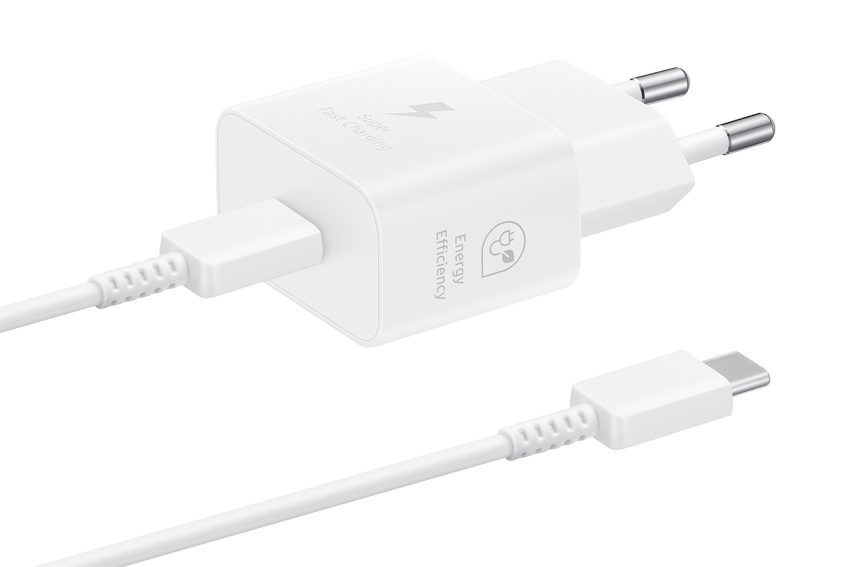 xyz - Ładowarka sieciowa Samsung EP-T2510 25W + kabel USB-C biały - abc