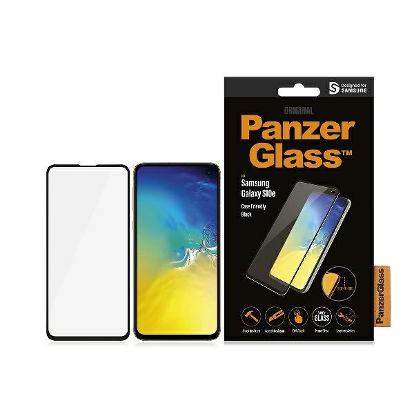 xyz - Szkło hartowane PanzerGlass do Samsung Galaxy S10e czarne do etui - abc