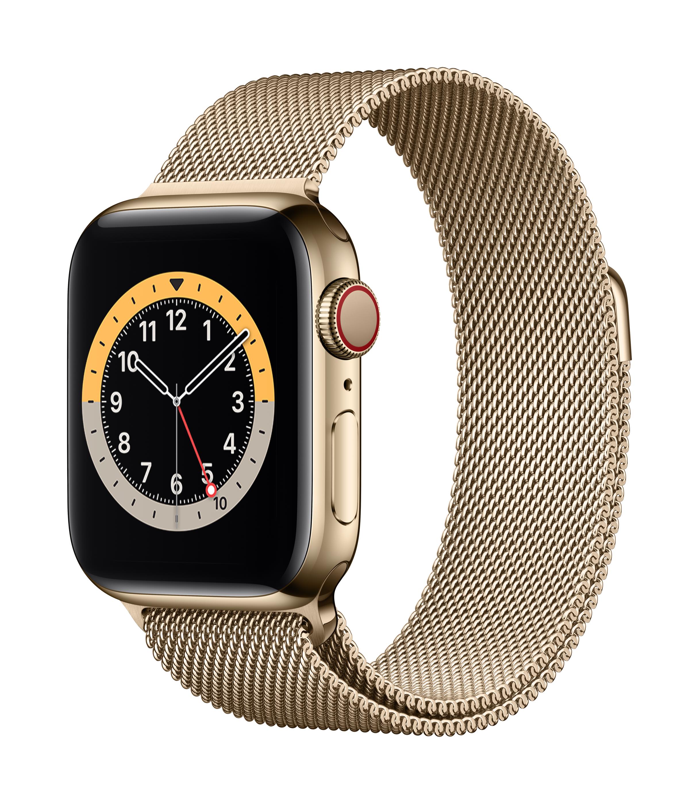 xyz - Smartwatch Apple Watch Series 6 GPS + Cellular 40mm Gold Stainless Steel - abc