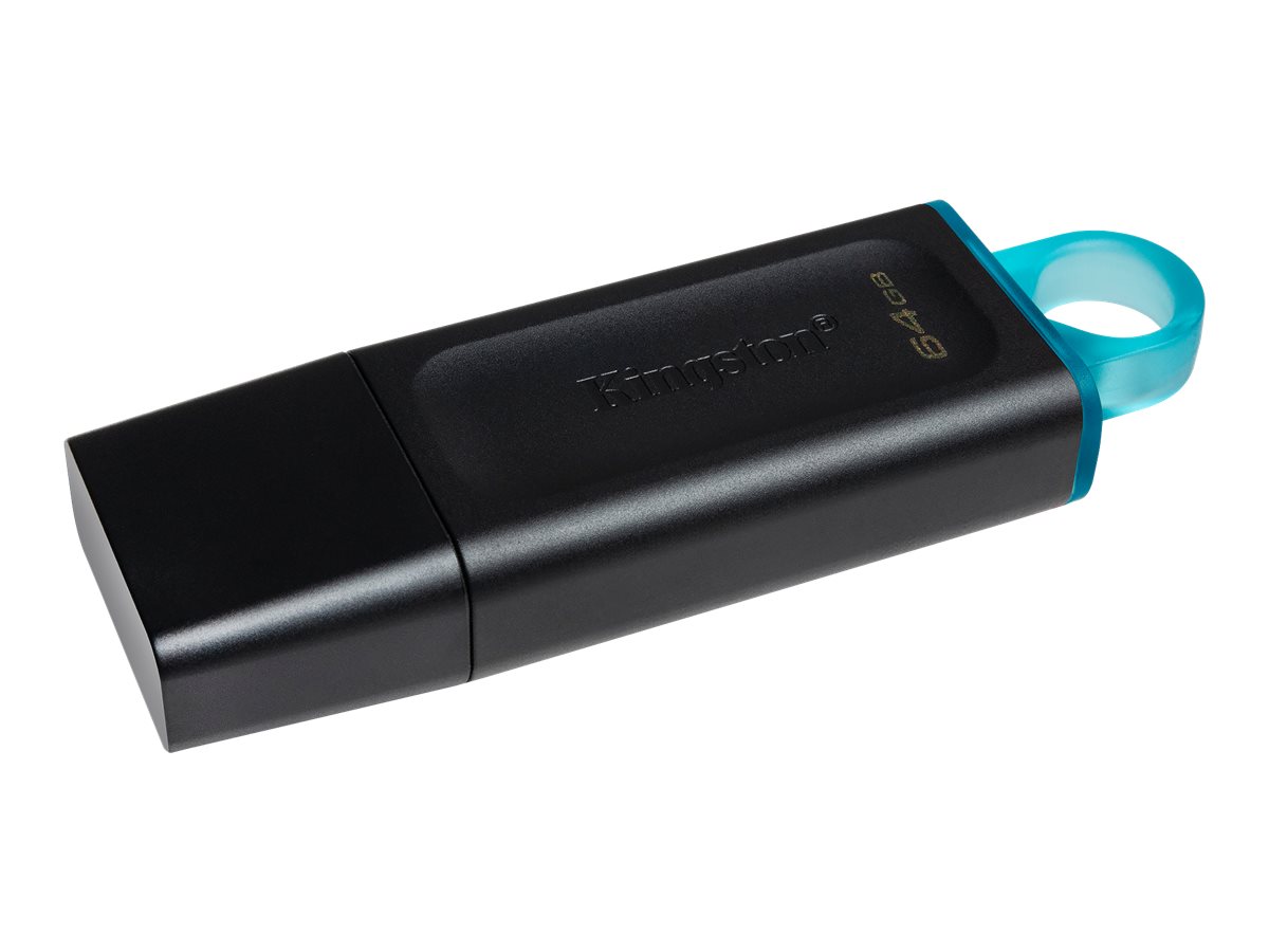 xyz - KINGSTON 64GB USB3.2 Gen 1 DT Bk+Teal - abc