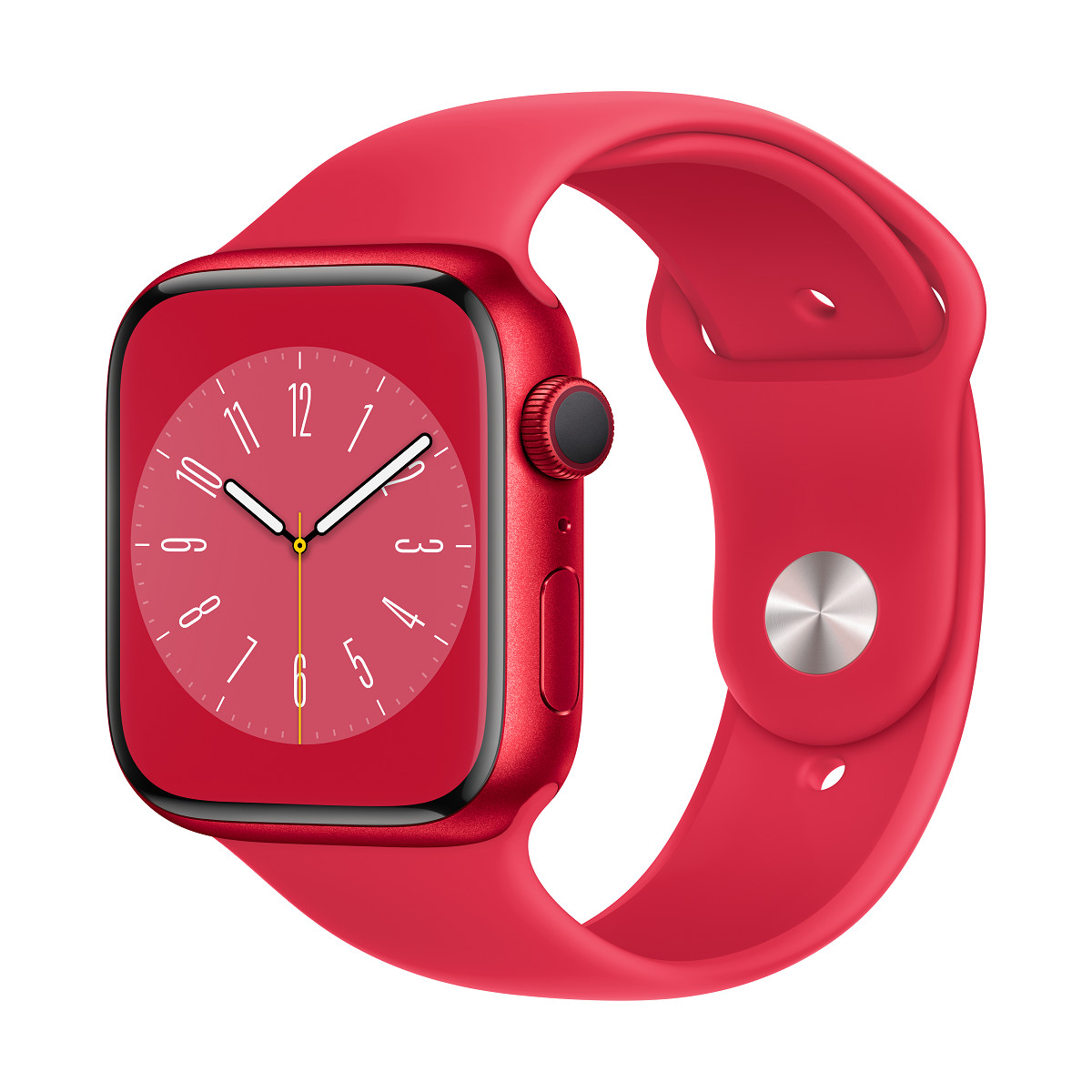 xyz - Apple Watch Series 8 GPS + Cellular 45mm (PRODUCT)RED Aluminium Case with (PRODUCT)RED Sport Band - Regular - abc