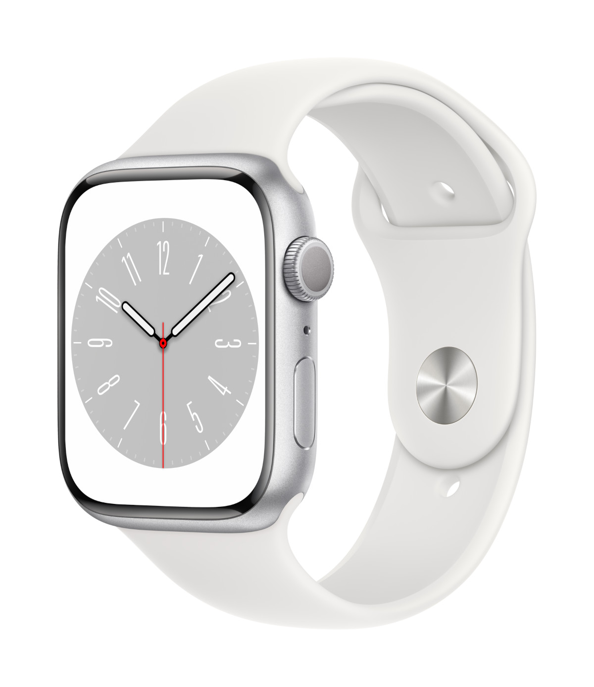 xyz - Smartwatch Apple Watch Series 8 GPS 45mm srebrno-biały - abc