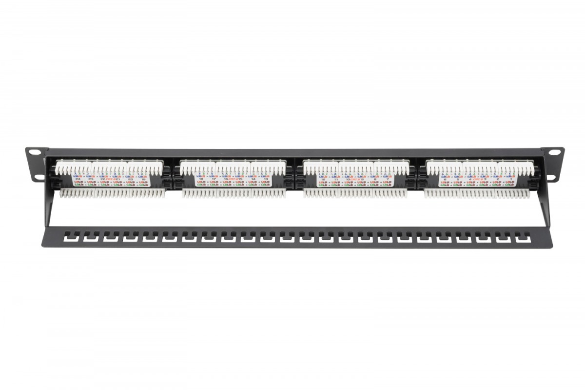 xyz - Patch panel DIGITUS 19" 24x RJ45 UTP kat. 5e 1U - abc