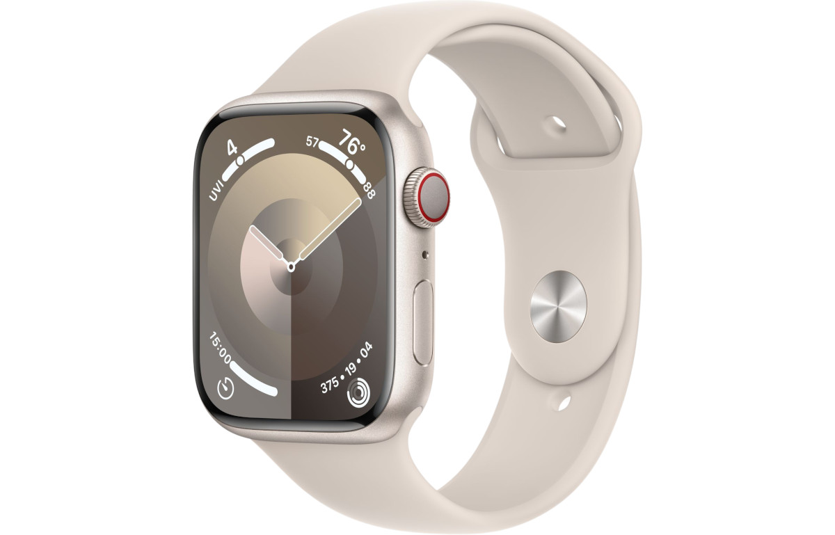 xyz - Smartwatch Apple Watch Series 9 GPS + Cellular aluminium 45 mm M/L księżycowa poświata - abc