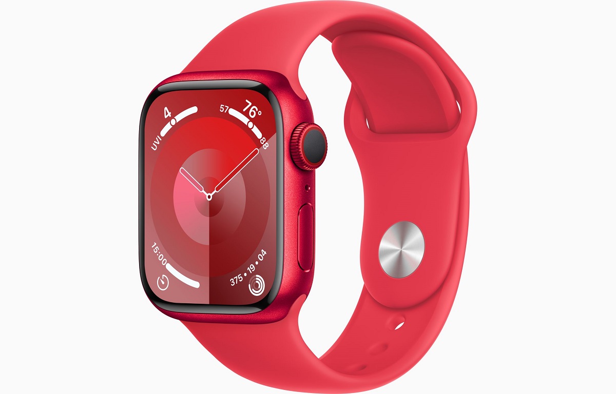 xyz - Smartwatch Apple Watch Series 9 GPS + Cellular aluminium 41 mm + opaska sportowa S/M czerwona - abc