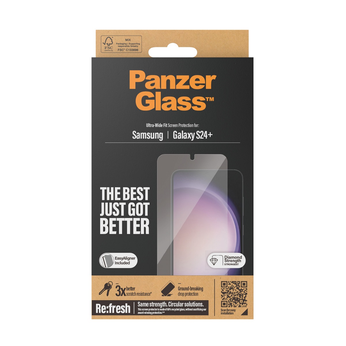 xyz - Szkło ochronne PanzerGlass Screen Protector Galaxy S24 Plus - abc