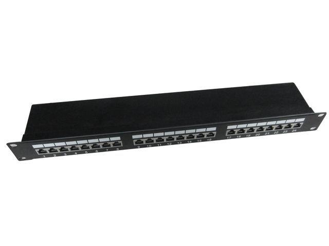 Фото - Серверна шафа Gembird PATCH PANEL 24 PORT 1U KAT.5E EKRANOWANY NPP-C524-002 