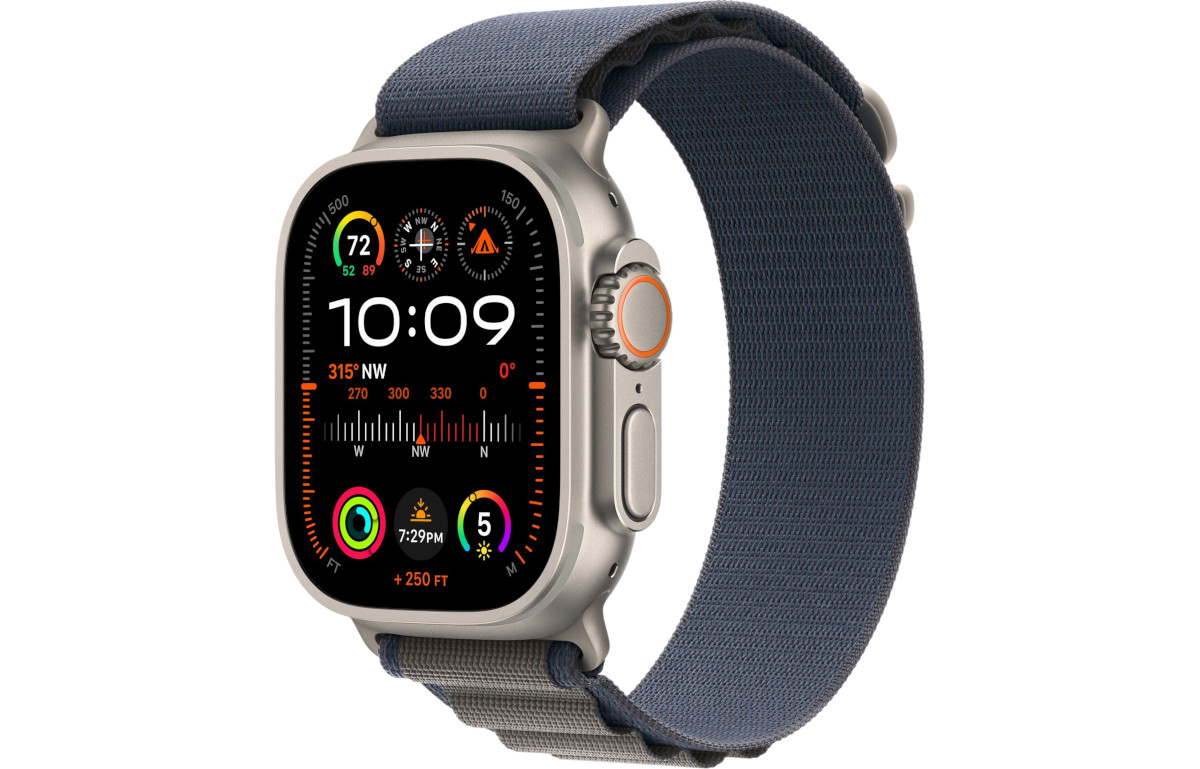 xyz - Smartwatch Apple Watch Ultra 2 GPS + Cellular koperta tytanowa 49mm + opaska Alpine niebieska S - abc